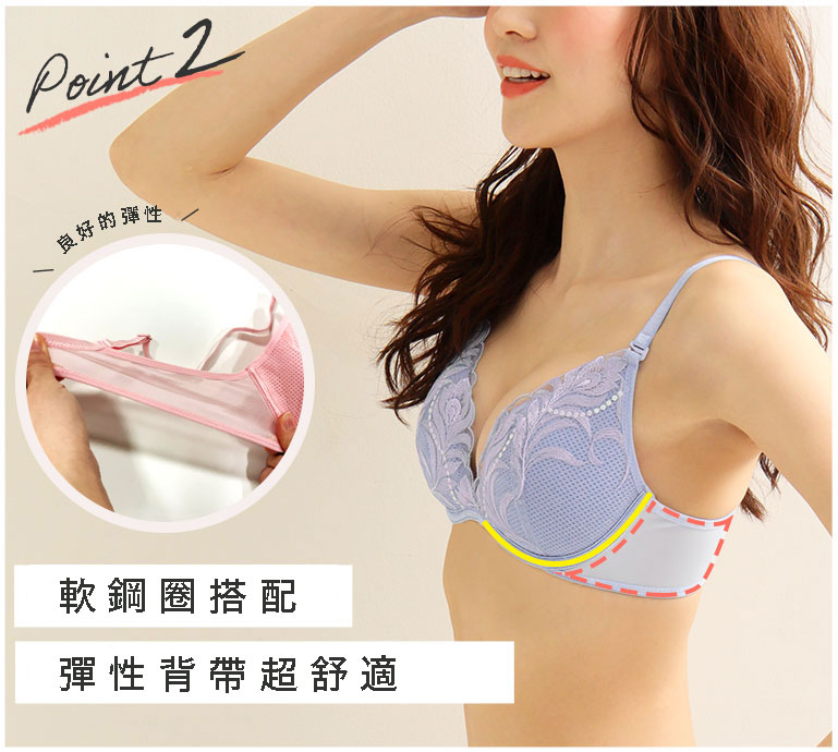 ポイント2、ぐにゃぐにゃ曲がる柔らかいワイヤーとの伸縮性抜群(ばつぐん)のバックベルトでらくちん