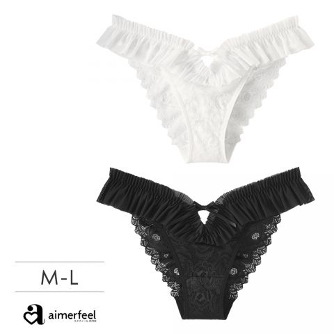 芭蕾舞風薄紗半包臀內褲