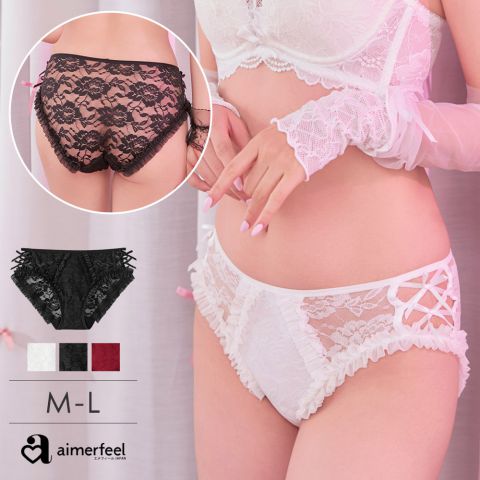 側邊緞帶蝴蝶結三角褲