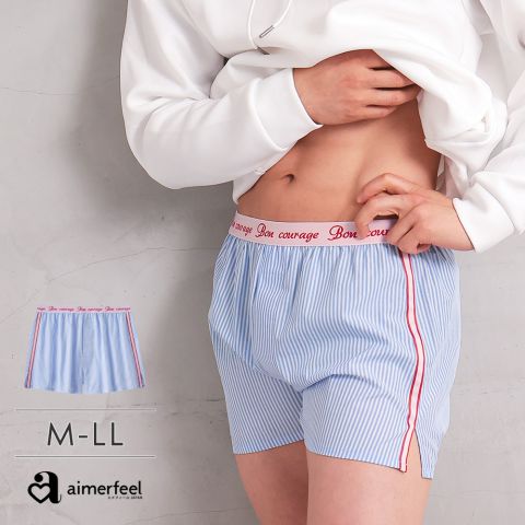 情侶風直條紋男仕平口褲